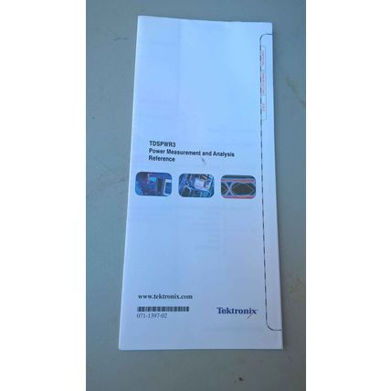 Tektronix TDSPWR3 Power Measurement and Analysis Rfeference