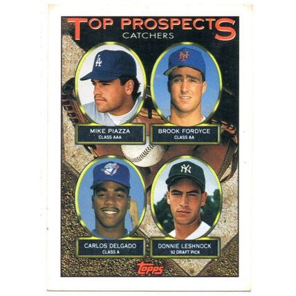 TOPPS PIAZZA, FORDYLE, DELGADO, LESHNOCK ROOKIES