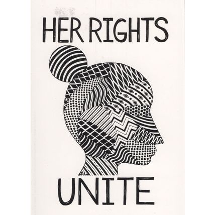 Fight For Women Equality Human Rights Protest Campaign Postcard