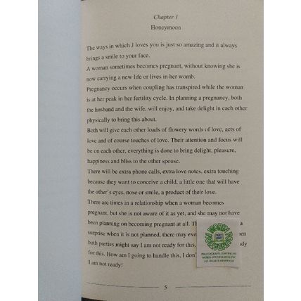 SIGNED PRIVATE PRESS SPIRITUAL PREGNANCY AND GIVING BIRTH by REBEKAH JOHN