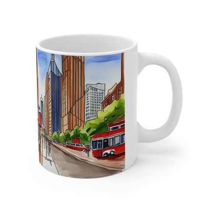 At the Cafe Chicago Magnificent Mile #21 Mug Ceramic Coffee Mug 11oz