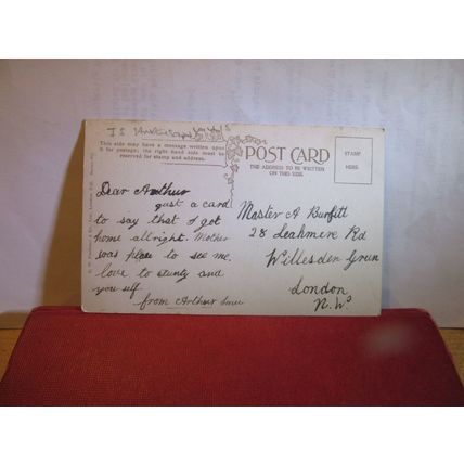 FOX-HUNTING by J. Sanderson Wells used antique postcard by Faulkner =