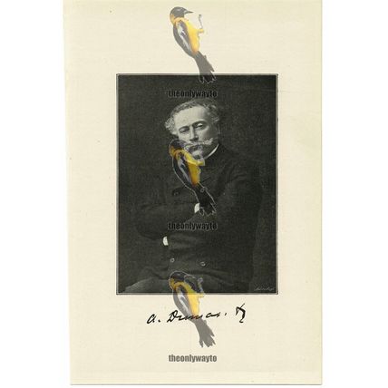 Alexander Dumas, Author, Book Illustration (Print), 1895
