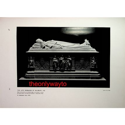 The Tees, D Murray (Tomb, Marquess Of Salisbury, Reverse), Book Illustration