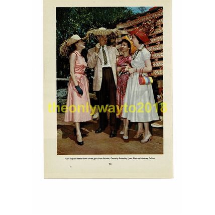 Decameron Nights/ Don Taylor & Girls, Book Illustration (Print), 1953