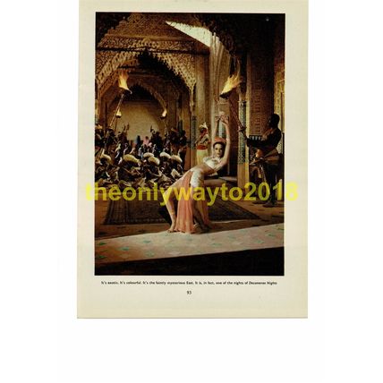 Decameron Nights/ Don Taylor & Girls, Book Illustration (Print), 1953