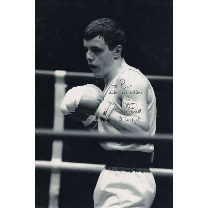 Jim McDonnell Boxer Stunning 12x8 Hand Signed Photo