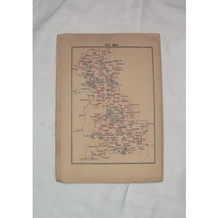 Vintage Motoring and Hiking Map AA