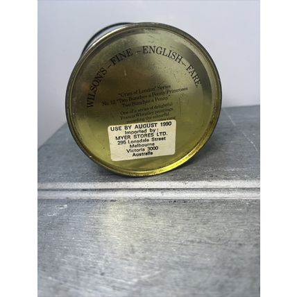 Wilson's 1990 Vintage EMPTY Collectible Tin Decor