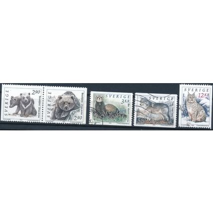 Wildlife - Sweden 1993 - F H & NM H - MiNr 1756/60