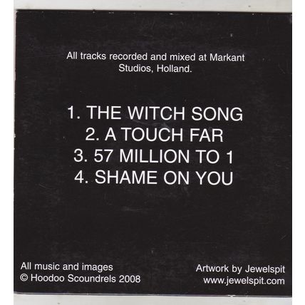 The Hoodoo Scoundrels : The Witch Song EP. (2008)PROMO CD EP.