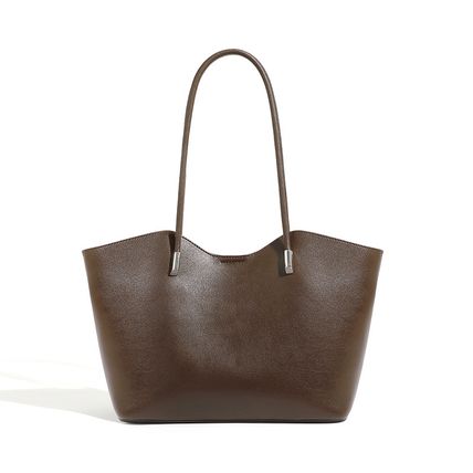 Genuine Leather Women Handbag Crossbody Bag Brown