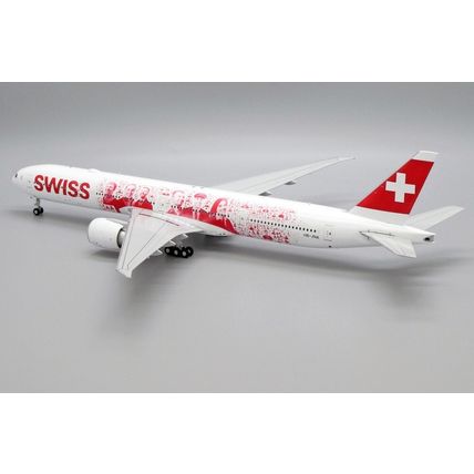 B777-300ER SWISS "FACES OF SWISS" REG: HB-JNA W/STAND - JC WINGS XX20038 1/200