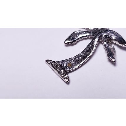 Estate 1" including bail detailed 14Kt White Gold Palm Tree Pendant #20892