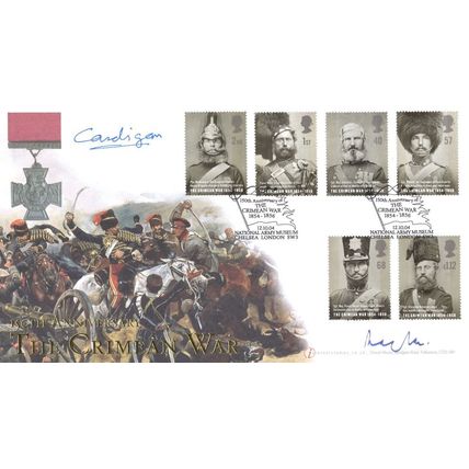 Crimean War Lord Raglan Earl Of Cardigan Benham Military MULTI Hand Signed FDC