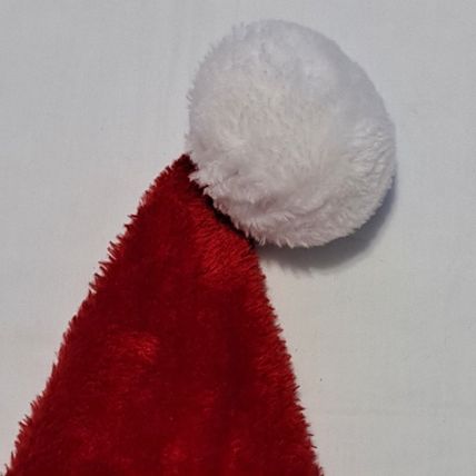 Mickey MOUSE SANTA HAT Ears Polka Dot Bow 21" Christmas Holiday Adult Cap