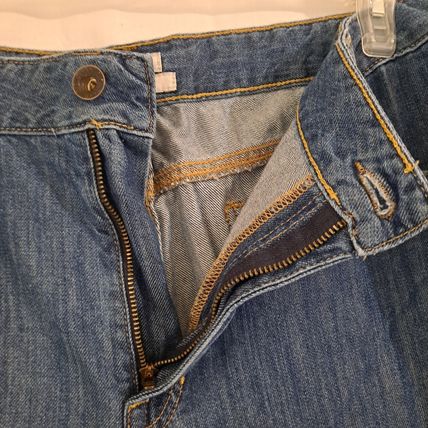 Women's LL BEAN Classic Fit Denim Blue JEANS pants Size 18 Reg High Rise