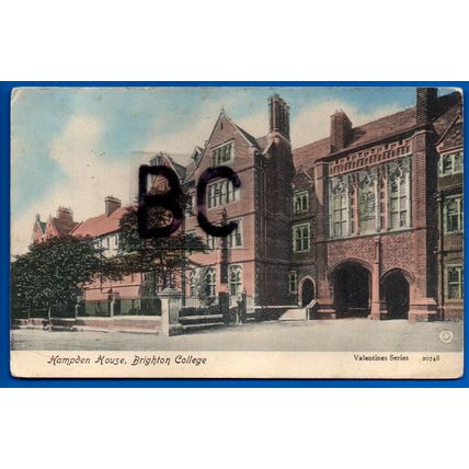 Postcard Hampden House Brighton College Sussex Nr Hove Shoreham Saltdean