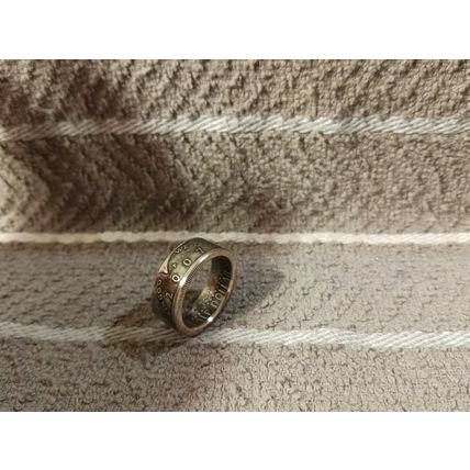 2007 Kennedy Half Dollars size 10 coin ring handmade mixed metals