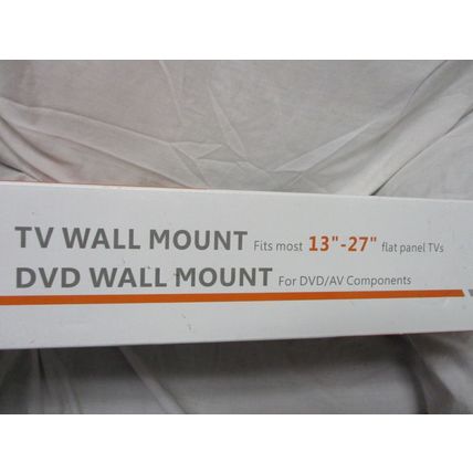 Universal 13"-27" Double Arm Articulating TV Wall Mount LDA21-112+DVD-30 Flat TV