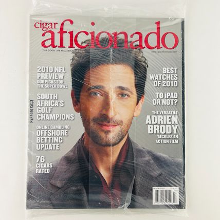 Cigar Aficionado September/October 2010 Adrien Brody Cover New Sealed