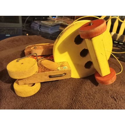 Old Vintage Original Fisher Price Teddy Zilo # 734 7 3/4" Tall 1964