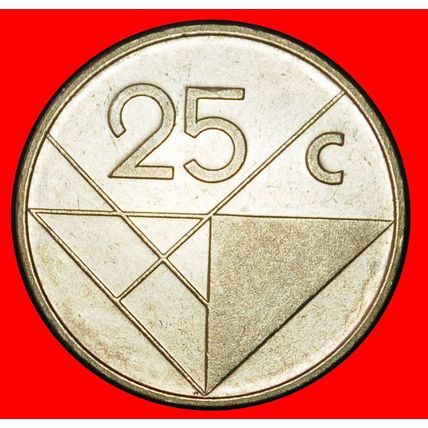 Ⰶ NETHERLANDS (1986-2023): ARUBA ★ 25 CENTS 1988! BEATRIX ★LOW START★NO RESERVE