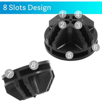 30 PCS Wire Cube Connectors, Plastic Corner Connectors for DIY Cube Storage Shel