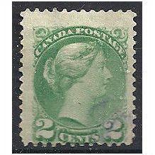 Canada 1888 SG78 2c Grass-Green Very Fine Used .