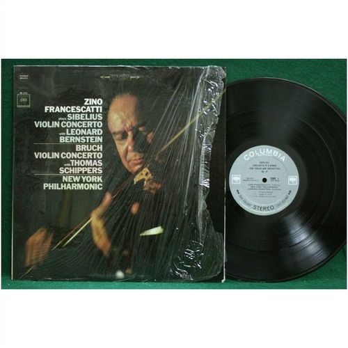 Francescatti/Bernstein/Sc hippers - Sibelius & Bruch Violin Con. - MS 6731 - NM