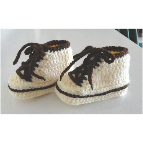 Baby booties #B015 converse tennis trainers shoes footwear unisex 5-7 months
