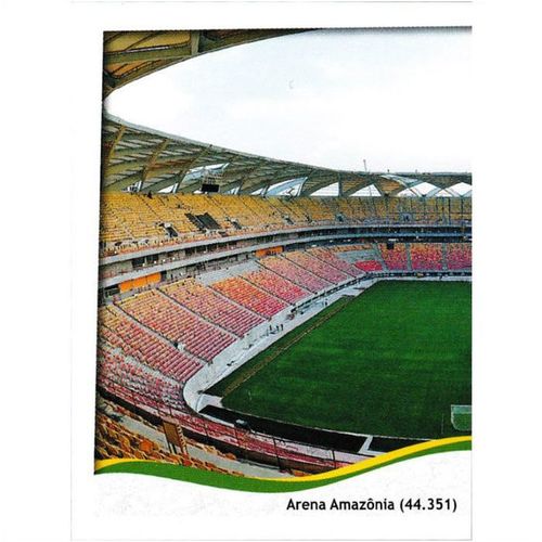 2014 Panini World Cup Soccer Stickers - #18 - Stadium Manaus/1