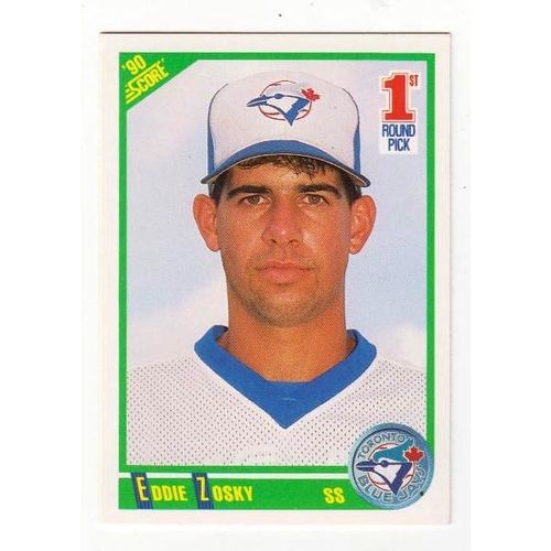 1990 Score Eddie Zosky RC 1st Round Pick card #665 – Blue Jays