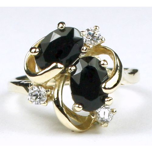 Black Onyx, 10KY Gold Ring, R016