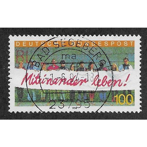GER 1994 100pf 'INTEGRATION - LIVING TOGETHER' FINE USED (EBID52-202)