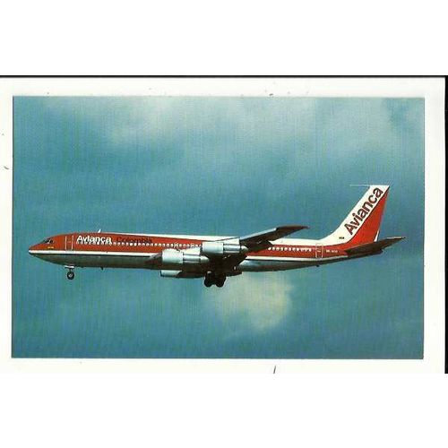 Aviation AVIANCA BOEING 707-359B Postcard by Mary Jayne (MJ958)