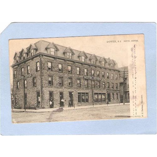 New Jersey Dover Hotel Dover Street Scene Intersection~2089