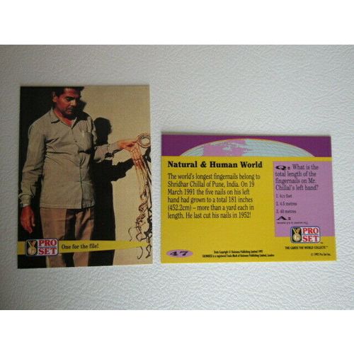 Pro Set 1992 Guinness Book of Records Trade Cards Card Variants (eb2)
