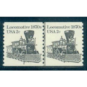 1897A 2c Locomotive Fine MNH Dry Gum CNP Left 4 W0443