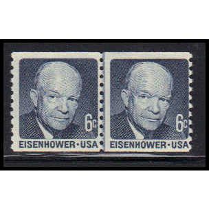 1401 6c Dwight Eisenhower Average Plus MNH CLP QA0106