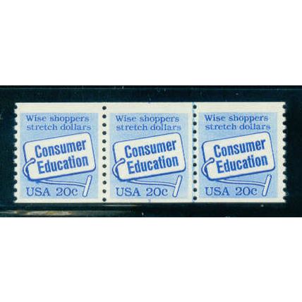 2005v 20c Consumer Education Fine MNH Dry Gum PNC 3/3 + Partial # C0971