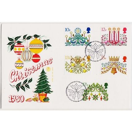 Great Britain. FDC 1980 Christmas. Used