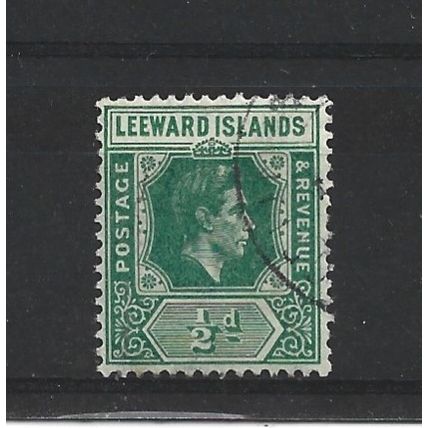 LeewardIslands.SG96 1/2d Emerald.Fine Used.Nov24a