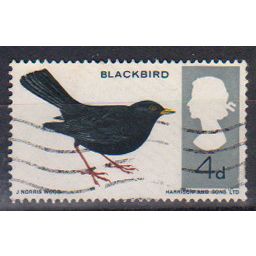 GB 1966 British Birds 4d Blackbird SG699 used