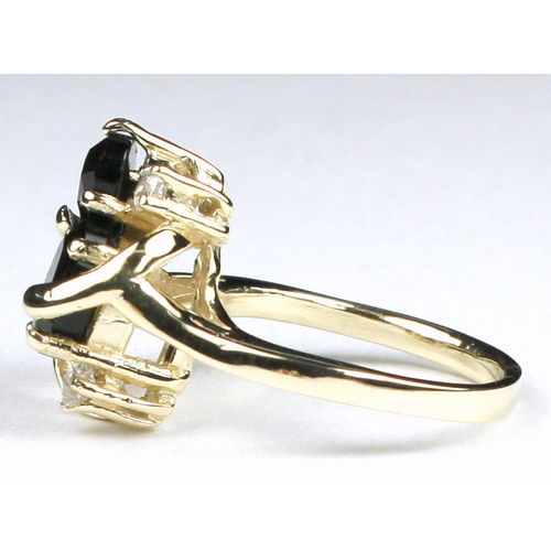 Black Onyx, 10KY Gold Ring, R016