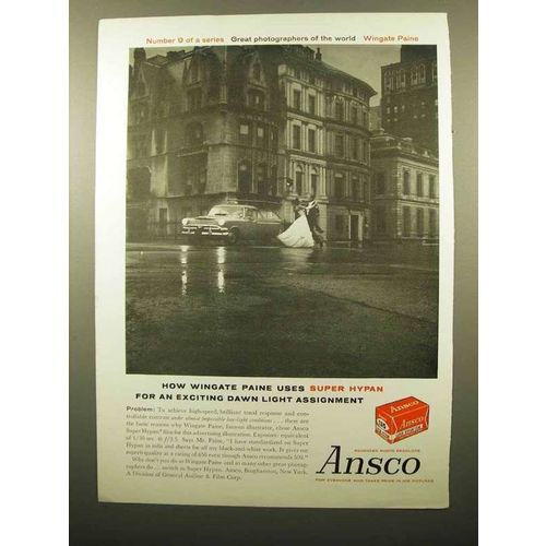 1960 Ansco Super Hypan Film Ad - Wingate Paine Uses