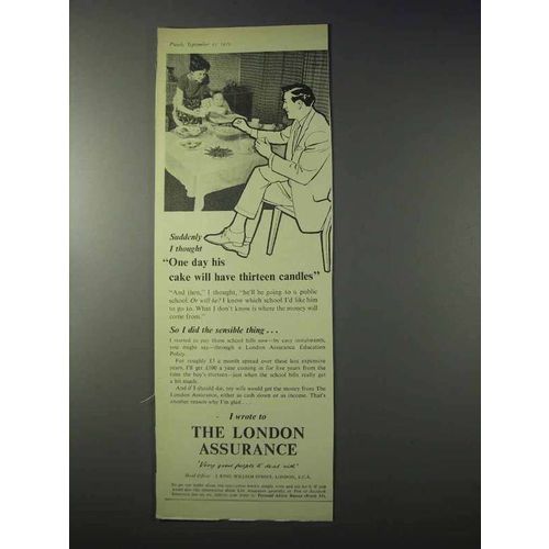 1959 The London Assurance Ad - Thirteen Candles