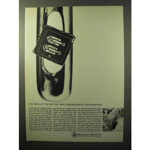 1964 Western Electric Ad - The Smaller The Better