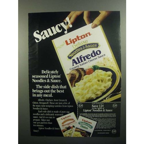 1984 Lipton Noodles & Sauce Ad - Saucy!