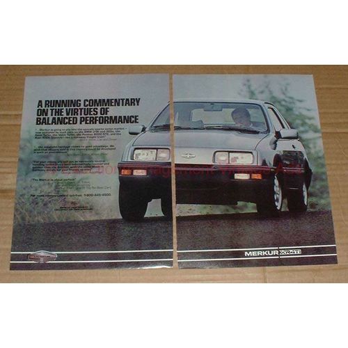 1985 2-page Merkur XR4Ti Car Ad - Running Commentary!!